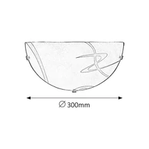 R.1814 Soley fali D30 E27 60W narancs