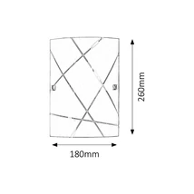 R.3697 Phaedra fali lámpa 260x180 E27 60W fehér