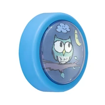 R.4563 Shepherd push light, bagoly mintás