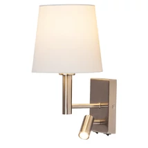 R.6539 Harvey fali olvasó E27 40W+LED3W sz.króm