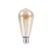 LED 6W 510 Lm filament füst borostyán A60  izzó E27 2700K 3 Év Garancia Rábalux 1659