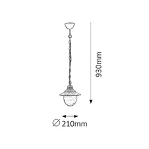 R.8678 Barcelona kültéri függ E27 60W a.arany