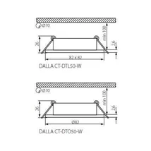 Kanlux CT-DTO50-B DALLA  22432