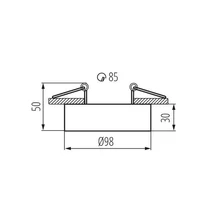Kanlux Bord MINI DLP-50-W GU10 28782
