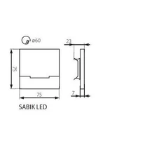 Kanlux Sabik Led CW 12VDC 23110
