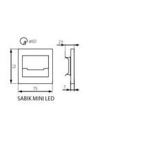 Kanlux Sabik Led WW 12VDC23109