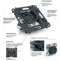 Valena Life 2P+F csatlakozóaljzat gyermekvédelem nélkül, rugós 