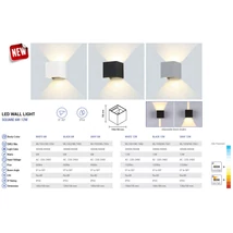 Optonica LED lámpa fali 6W WW szürke WL7453
