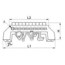 NPE-B6-6 szig.földelö sin kék
