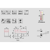 LS15HW24-B Helyzetkapcs nyomósz.