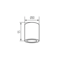 Kanlux Sani DSO-B IP44 GU10 29240