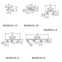 Kanlux MILENO EL-1O B-AG fali lámpa fekete-arany 1xGU10 29110