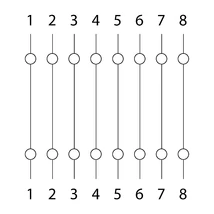 Telefon toldó 8P8C T0044/05228