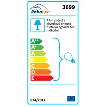 R.3699 Phaedra menny. 400x400 E27 2x60W fehér