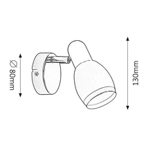 R.6060 Elite 1-es szpot E14 1x40W króm