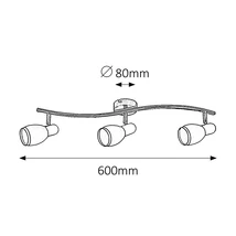 R.6062 Elite 3-as szpot E14 3x40W króm