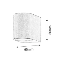 R.8020 Chile kült fali  GU10 35W alu IP44