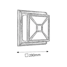 R.8190 Darius kültE27 2x60W al.műa. a.aranyIP44