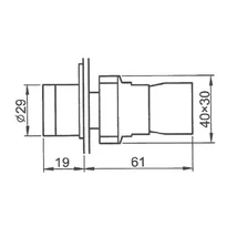 ELMARK nyomg.LEDesEL2-110Vpiro
