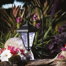 Garden of Eden LED-es szolár lámpa kandeláber 80 cm fekete hideg fehér 11236B