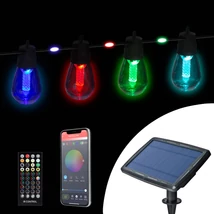 Napelemes Smart szolár fényfüzér 84+15 db RGB LED -14,5 m-bluetooth 11748