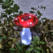 Garden of eden Leszúrható szolár gomba 23,5 cm 10 hidegfehér LED 11775