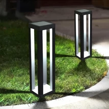 Garden of eden Leszúrható szolár lámpa 1 melegfehér SMD LED 10,5x10,5x46 cm 13013