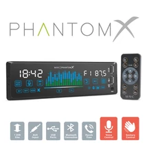 MNC Fejegység "PhantomX" 1 DIN 4x50W gesztusvezérlés BT MP3 AUX USB 39752