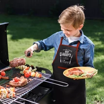 Grill kötény Vízlepergető hatás gyerek méret 44x60cm fekete 56294B