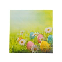 Húsvéti szalvéta tojás és virág 33x33 cm 3 rétegű 20 db/csomag 57922
