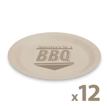Papírtányér szett BBQ 23 cm 12 db/csomag 58235D