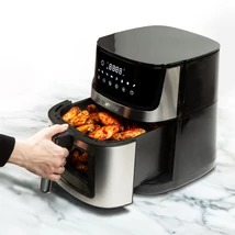 Bewello Air Fryer Olaj nélküli fritőz XXL alul-felül fűtőszálas eleltromos sütő 230V 7,5L BW1002C