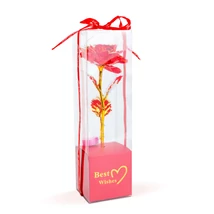 LED-es világító művirág dekoráció rózsa piros DA01198