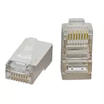 Árnyékolt FTP RJ45 moduláris csatlakozó dugó 8P8C RJ45 Cat.5 hálózati felhasználáshoz STP, FTP, S-FTP 05267