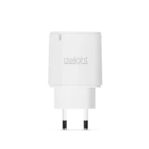 Delight hálózati adapter Type-C gyorstöltő PD20W fehér Gyorstöltés 55046WH