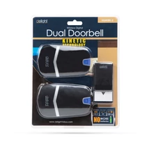 Delight vezeték nélküli csengő fekete 2 beltéri egység kinetic szerkezet IP44 55342BK-2