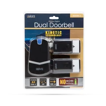 Delight Kinetic vezeték nélküli csengő 2 db kültéri egységgel fekete 55343BK-2