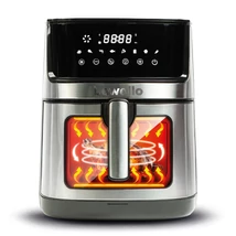Bewello Air Fryer Olaj nélküli fritőz XXL alul-felül fűtőszálas eleltromos sütő 230V 7,5L BW1002C