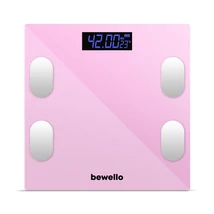 Bewello Okos személymérleg 180 kg elemes üveg Bluetooth 4.0 BW3015