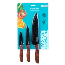 Baker's Secret 3 darabos konyhai kés szett + pengevédő DA00991