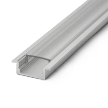 Átlátszó PVC búra 41011A1 süllyeszthető alumínium LED profilhoz 1m (csak búra) 41011T1
