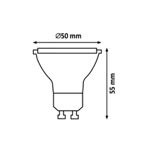 Rábalux LED izzó GU10 5W 400lm 3000K meleg fehér 1100