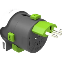 Q2 power utazóadapter "World to Italy" + USB 1.100190