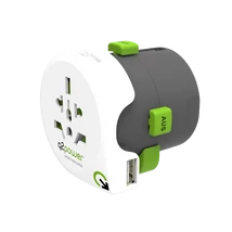 Q2 power utazóadapter "World to Italy" + USB 1.100190