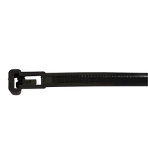 Tracon nyitható kábelkötegelő, gyorskötöző fekete 250x7,6 mm 261-NY