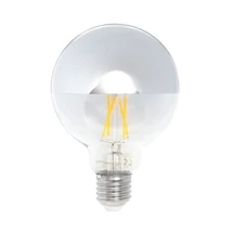 Optonica filament LED izzó ezüst E27 4W 400lm 1800K meleg fehér G95 1887