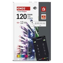 Emos GoSmart LED karácsonyi fényfüzér kültéri és beltéri 12m időzítővel RGB wi-fi IP44 D4ZR02