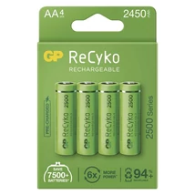 GP ReCyko NiMH Akkumulátor elem HR6 (AA) 2500mAh 4db B21254