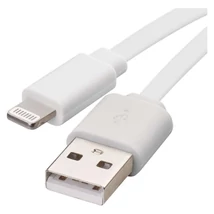 Emos Töltő- és adatkábel USB-A 2.0 Lightning MFi 1m fehér IPHONE SM7013W