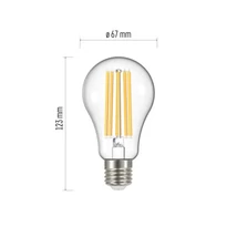 Emos LED izzó filament E27 17W 2452lm 4000K természetes fehér A67 Z74291